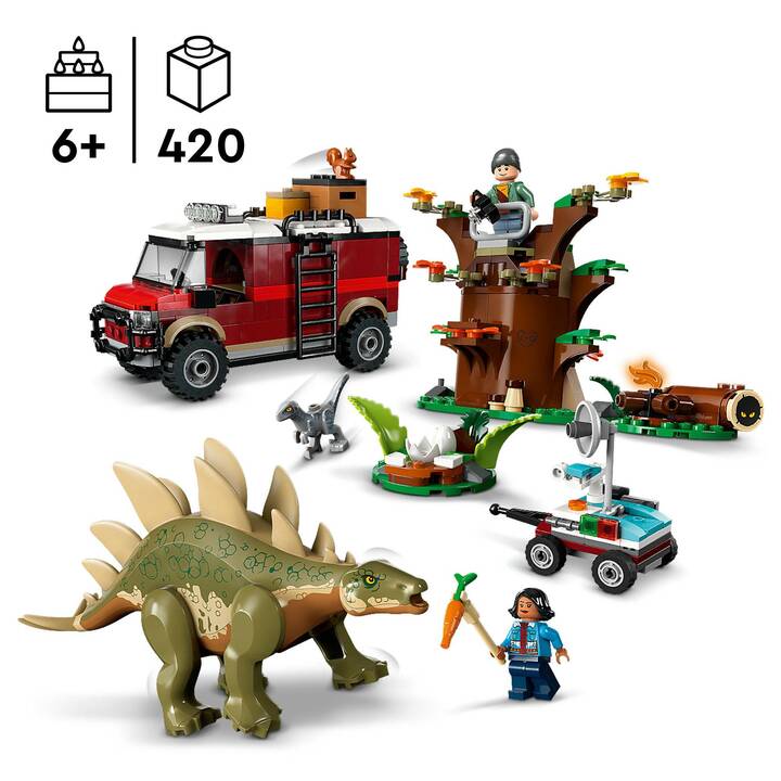 LEGO Jurassic World Missions dinosaures : la découverte du stégosaure (76965, Difficile à trouver)