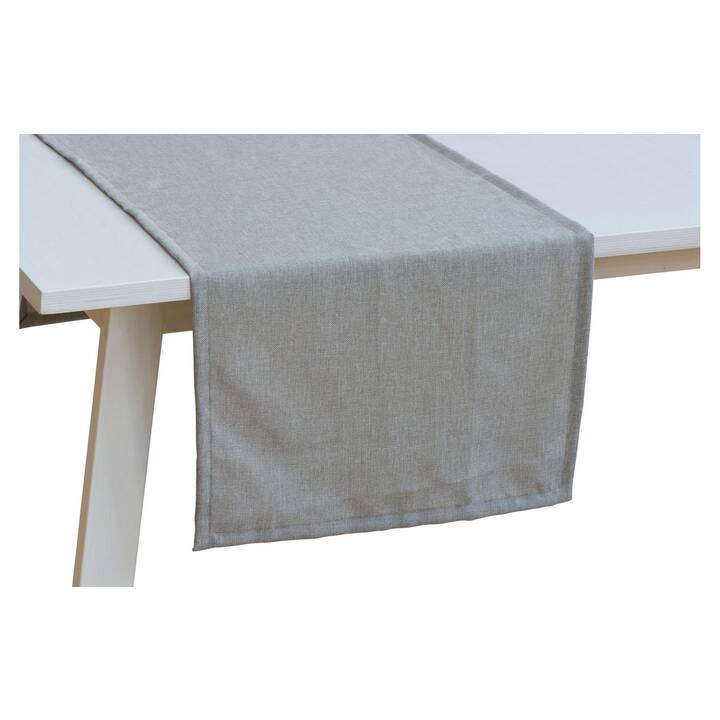 PICHLER Tischläufer Panama (50 cm x 150 cm, Rechteckig, Grau)