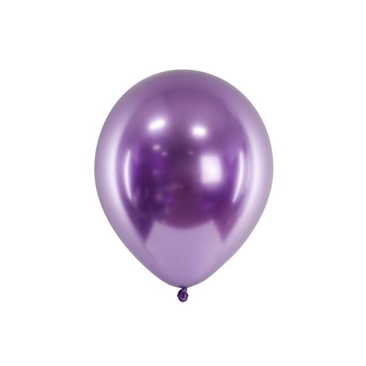 PARTYDECO Ballon Uni Glossy (30 cm, 10 Stück)