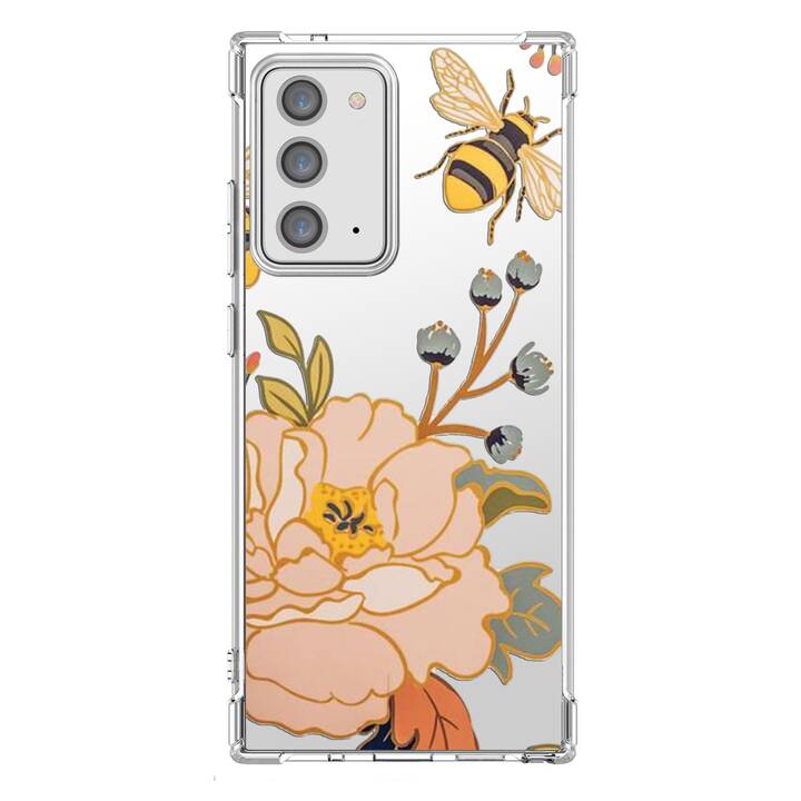 EG Backcover (Galaxy Note 20, Fleurs, Transparent)