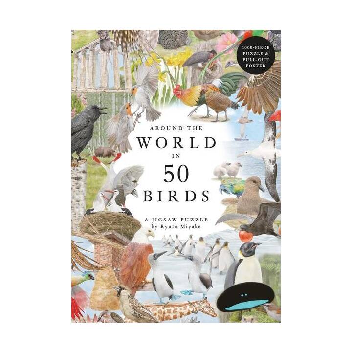 LAURENCE KING VERLAG Around the World in 50 Birds Puzzle (1000 Stück)