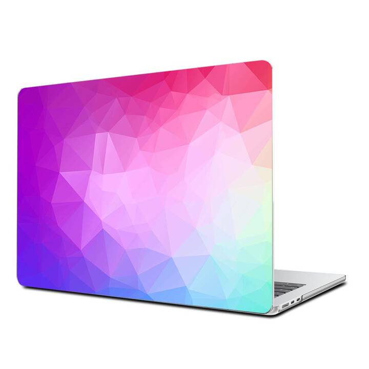 EG Hardcase (MacBook Air 13" M2 2022, Geometrisch, Violett)