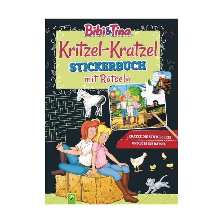 Kritzel-Kratzel Stickerbuch mit Rätseln