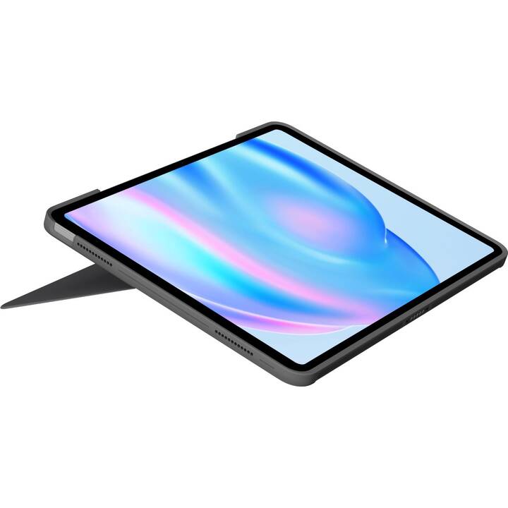 LOGITECH Combo Touch Type Cover / Tablet Tastatur (13", iPad Air M2, Grau)