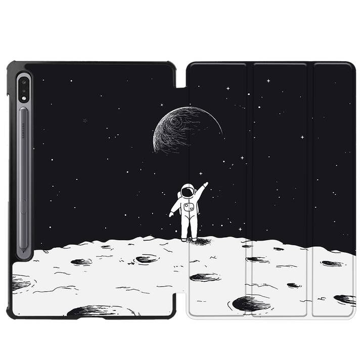 EG coque pour Samsung Galaxy Tab S8+ 12.4" (2022) - noir - astronaute