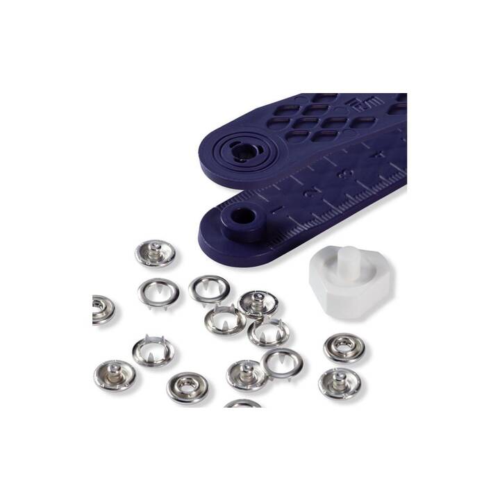 PRYM GROUP Mélange de boutons (Argent, Bleu, 10 pièce)