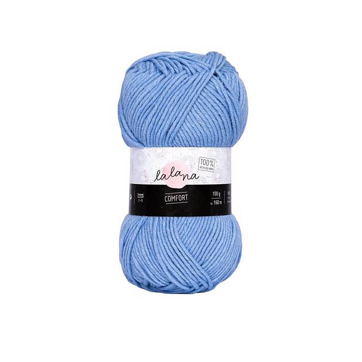 LALANA Laine (100 g, Bleu clair, Bleu)
