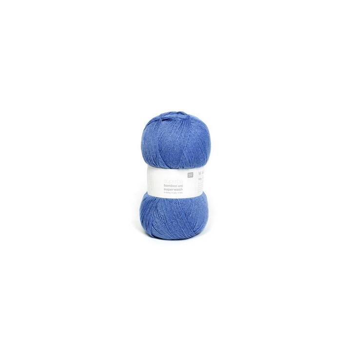 RICO DESIGN Laine (100 g, Bleu clair, Bleu)