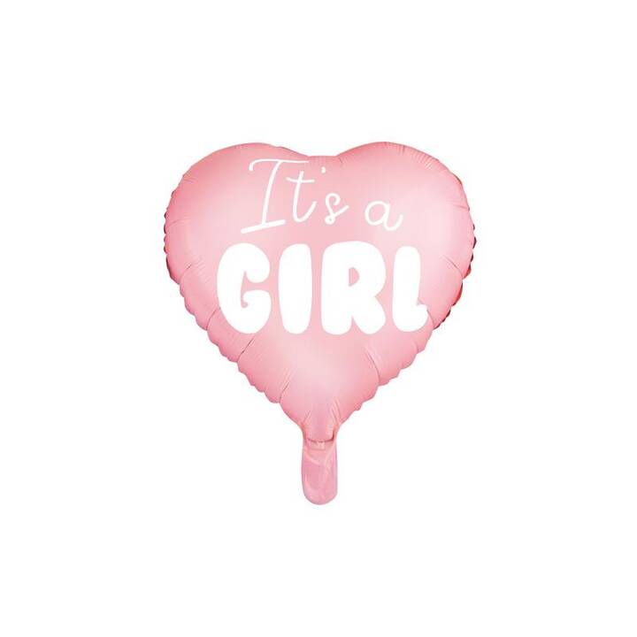 PARTYDECO Palloncino in lamina Its a girl (45 cm, 1 pezzo)