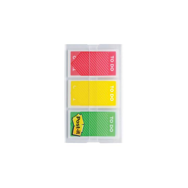 POST-IT Notes autocollantes Index (3 x 20 feuille, Jaune, Vert, Rouge)