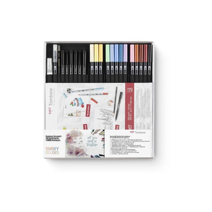 TOMBOW Smoky Colors Crayon feutre (Multicolore, 27 pièce)