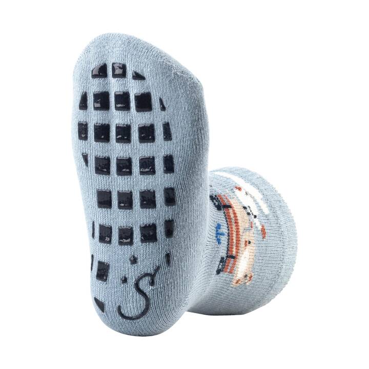 STERNTALER Chaussette pour bébé Traktor (20, Bleu foncé, Bleu clair, Bleu)