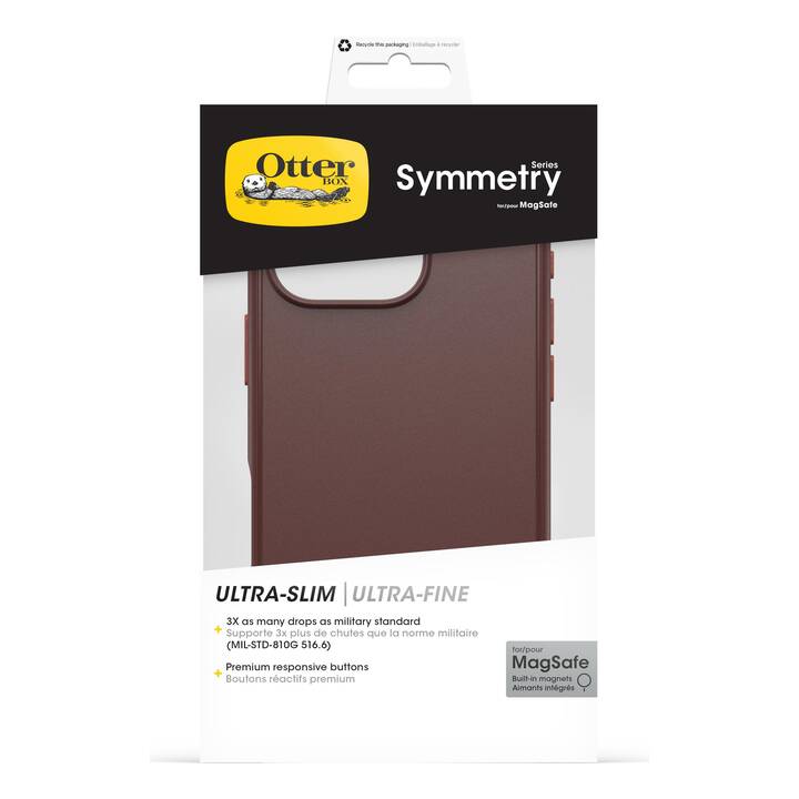 OTTERBOX Backcover MagSafe Symmetry (iPhone 16 Pro, Marrone)