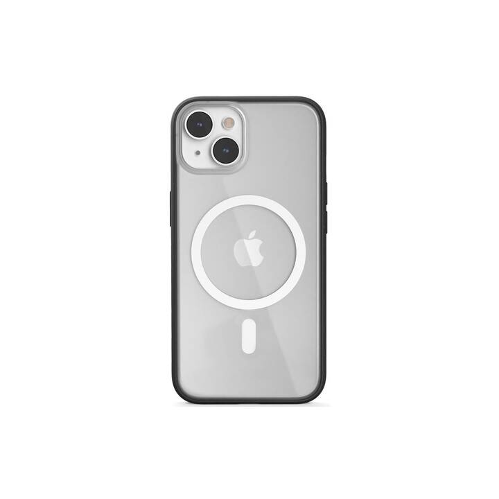 WOODCESSORIES Backcover MagSafe (iPhone 14, Transparent, Noir)