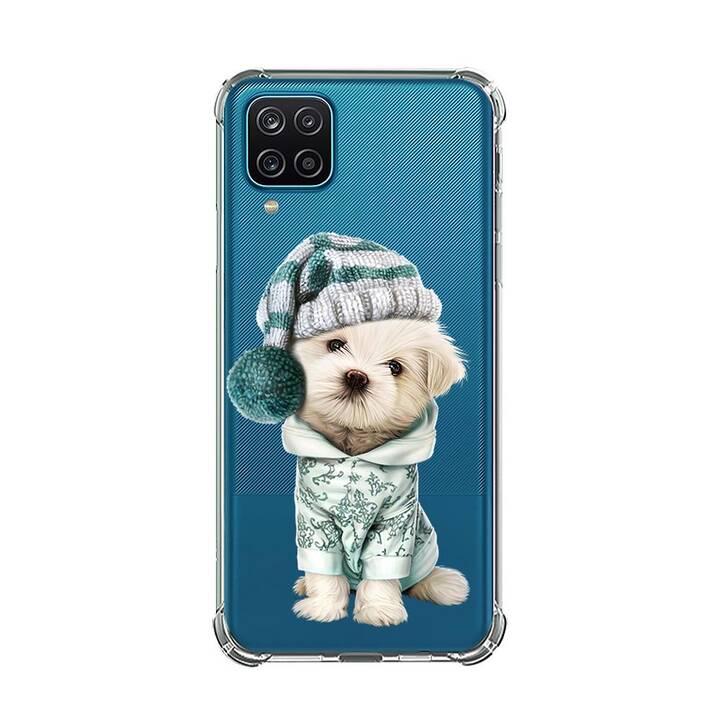 EG Backcover (Galaxy A22 4G, Hunde, Transparent)