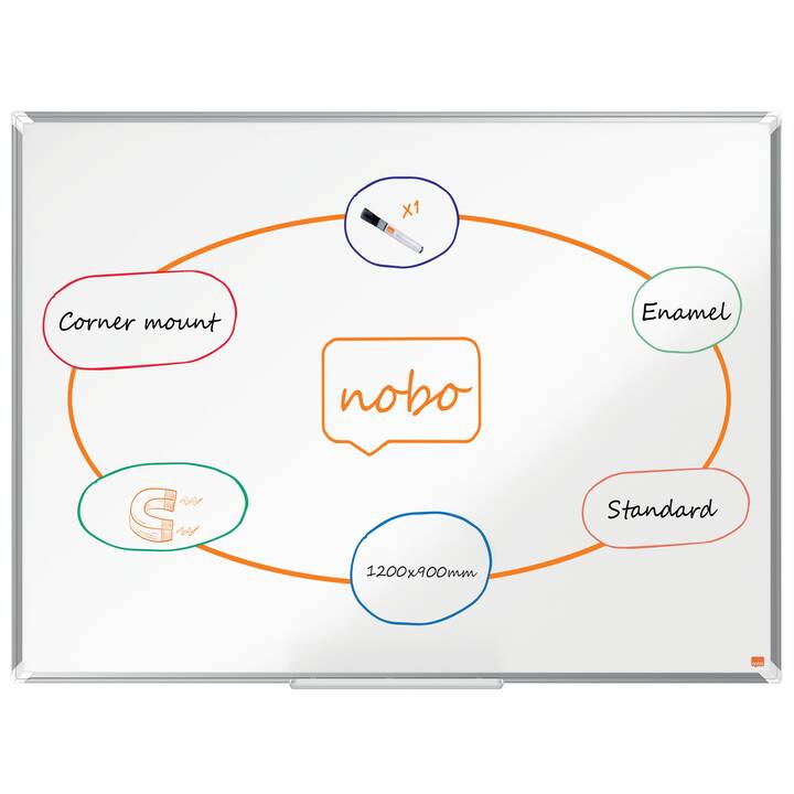NOBO Whiteboard Premium Plus (120 cm x 90 cm)