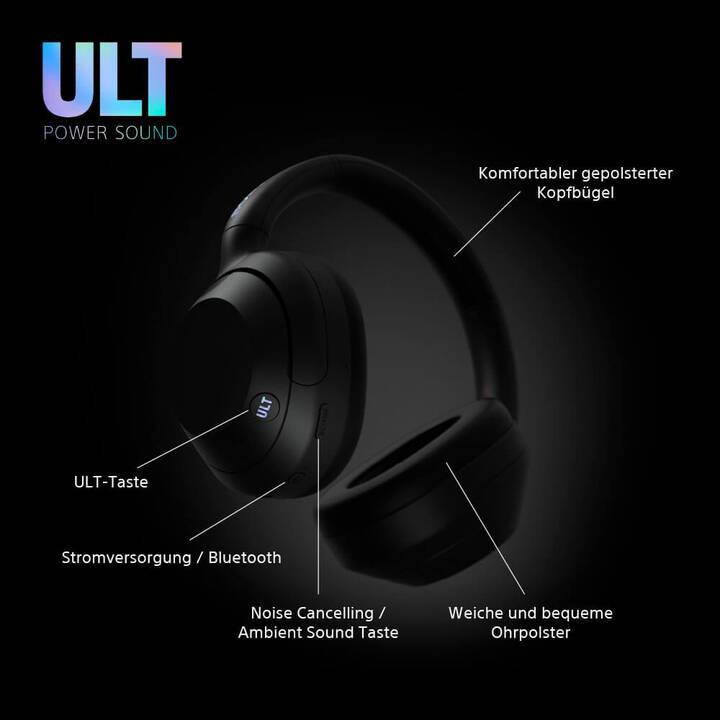 SONY ULT Wear (ANC, Bluetooth 5.2, Schwarz)