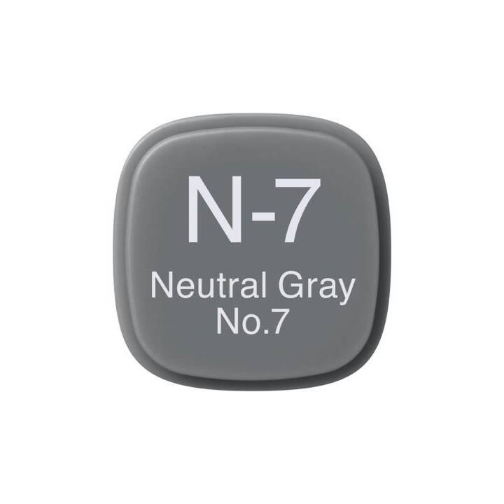 COPIC Marqueur de graphique Classic N7 Neutral Grey (Gris, 1 pièce)