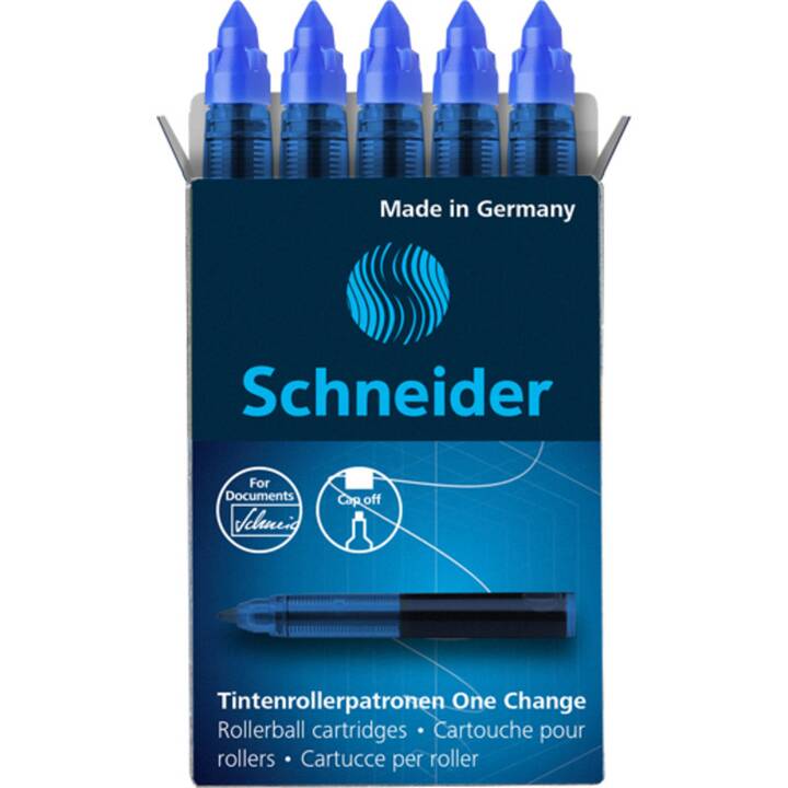 SCHNEIDER Mine per rollerball pen One Change (Blu, 5 pezzo)