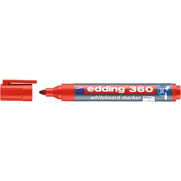 EDDING Marqueur pour tableaux blancs 360 (Rouge, 1 pièce)