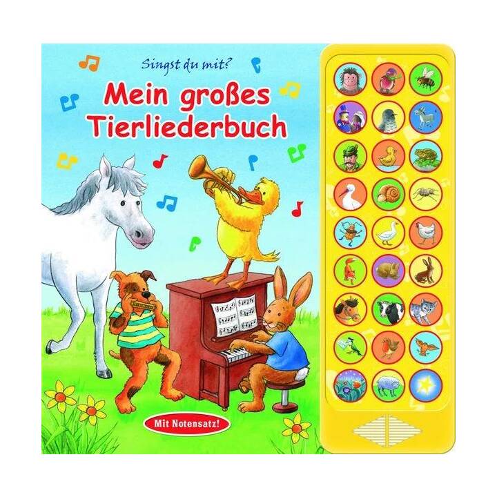 27-Button-Soundbuch - Mein grosses Tierliederbuch - 27 bekannte Kinderlieder zum Mitsingen