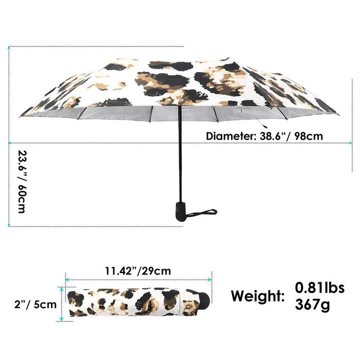 EG Ombrello pieghevole Leopardo (98 cm)