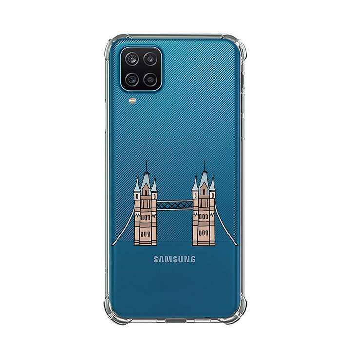 EG Backcover (Galaxy A12, Stadt, Transparent)