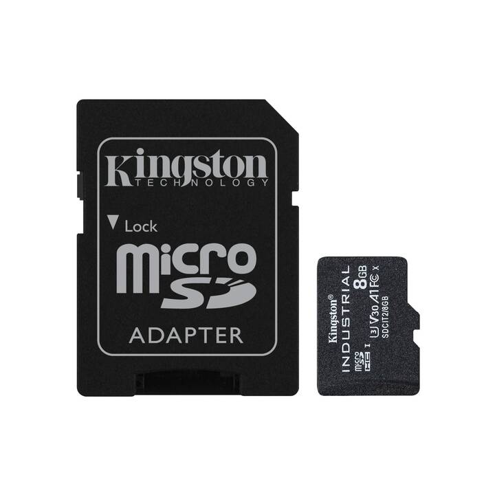 KINGSTON TECHNOLOGY MicroSDHC C10 (Video Class 30, A1, Class 3, 8 Go, 100 Mo/s)