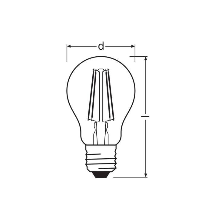 OSRAM Ampoule LED Value Classic A (E27, 6.5 W)