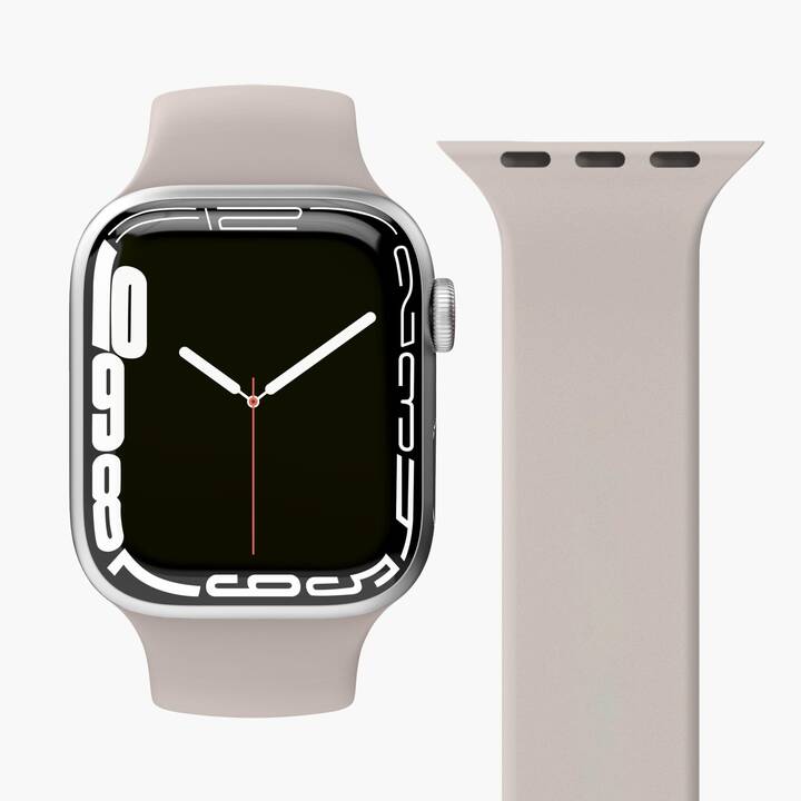 VONMÄHLEN Solo Loop Cinturini (Apple Watch 45 mm / 42 mm / 49 mm / 44 mm, Beige)