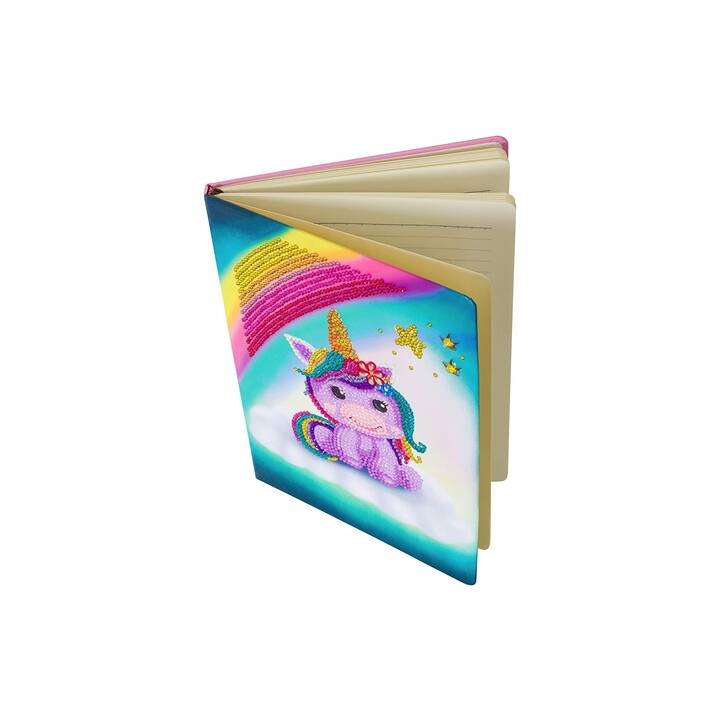 CRAFT BUDDY Notizbuch Unicorn Smile (18 cm x 26 cm, Liniert)