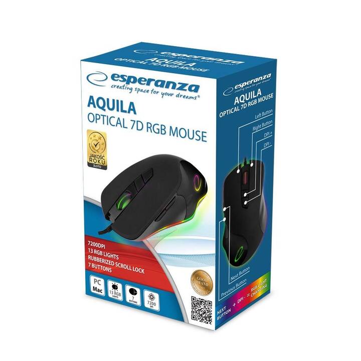 ESPERANZA EM132 Mouse (Cavo, Gaming)