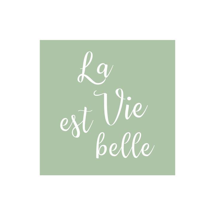 BRAUN + COMPANY Tovagliolo di carta La vie est belle (330 mm x 330 mm, 20 pezzo)