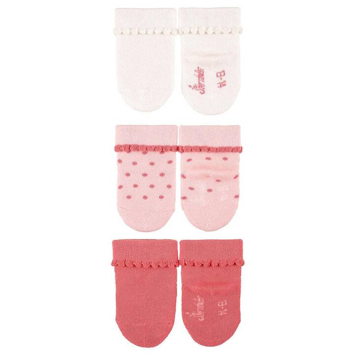 STERNTALER Chaussette pour bébé (16, Pink, Blanc)
