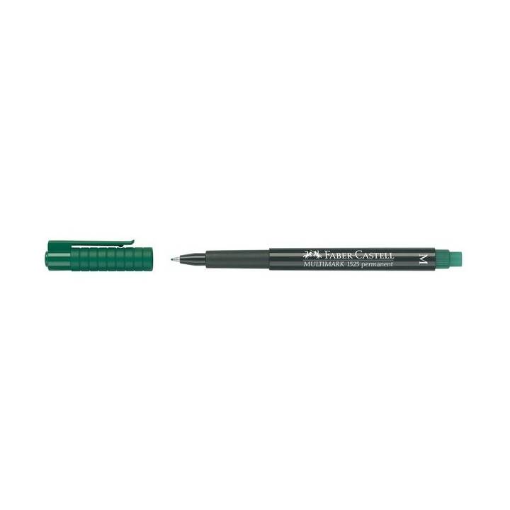 FABER-CASTELL Pennarello indelebile (Verde, 1 pezzo)