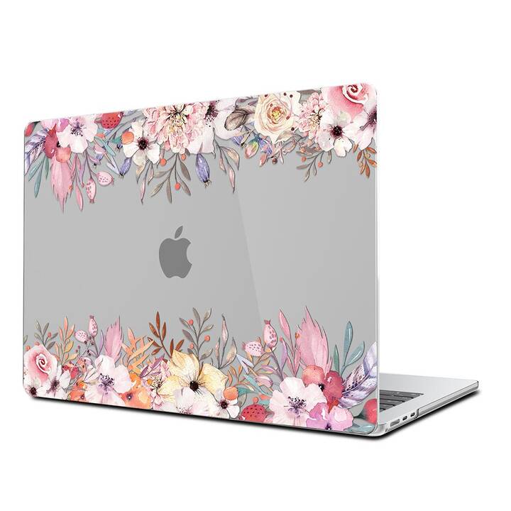 EG Hardcase (MacBook Air 13" M3 2024, Blumen, Rosa)