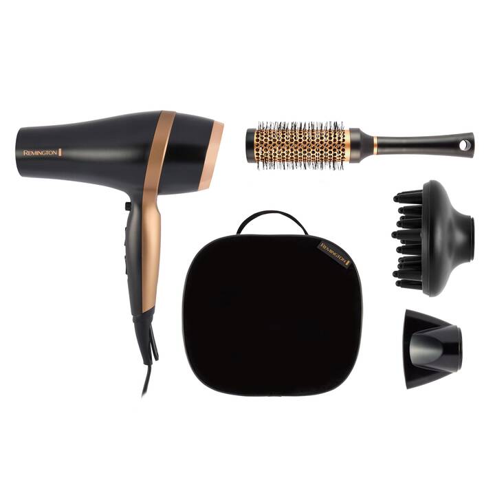 REMINGTON Salon Smooth Haartrockner Geschenkset (D6960GP) (Schwarz)