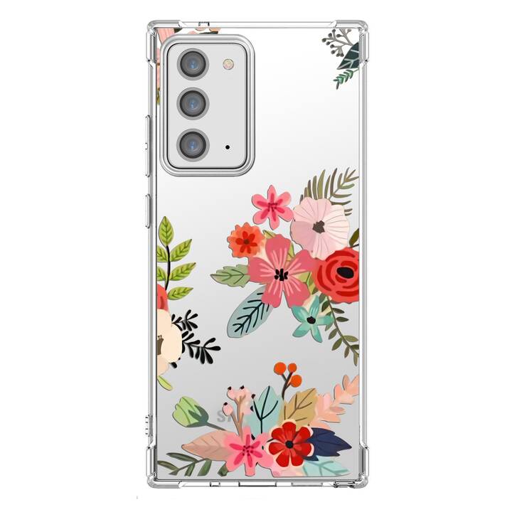 EG Backcover (Galaxy Note 20 Ultra, Fleurs, Transparent)