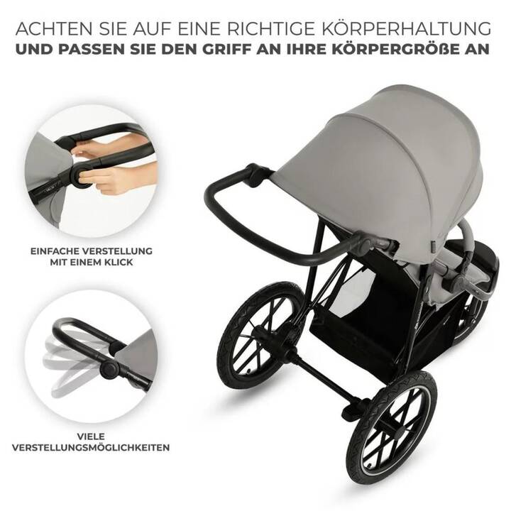 KINDERKRAFT Kinderwagen Helsi (Grau)