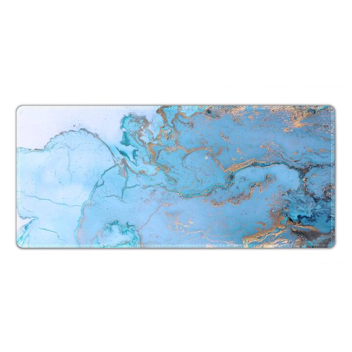 EG Tischset (90x40cm) - blau - marmor
