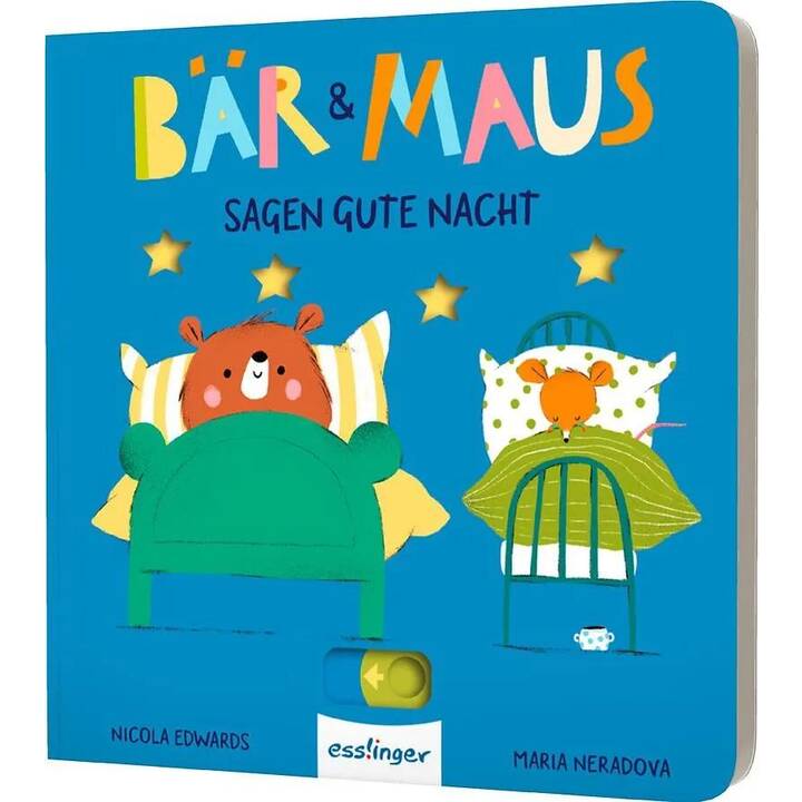 Bär & Maus sagen gute Nacht. Mitmachbuch mit Schiebe-Elementen