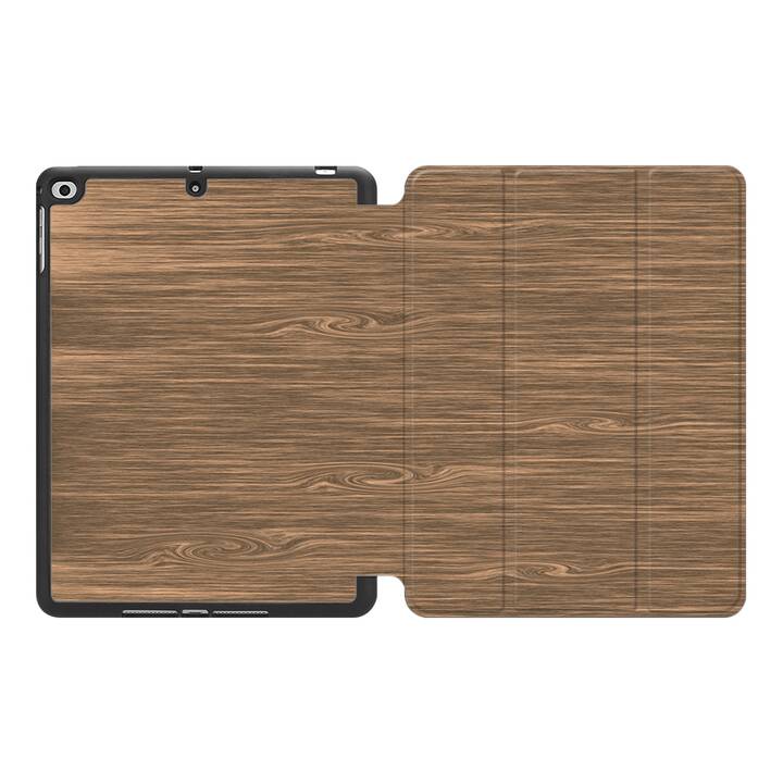 EG MTT Coque pour Apple iPad Mini 5 2019 7.9" - grain de bois