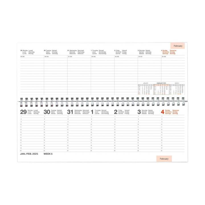 SIMPLEX Calendrier d'affaires Septant Linea (2025)