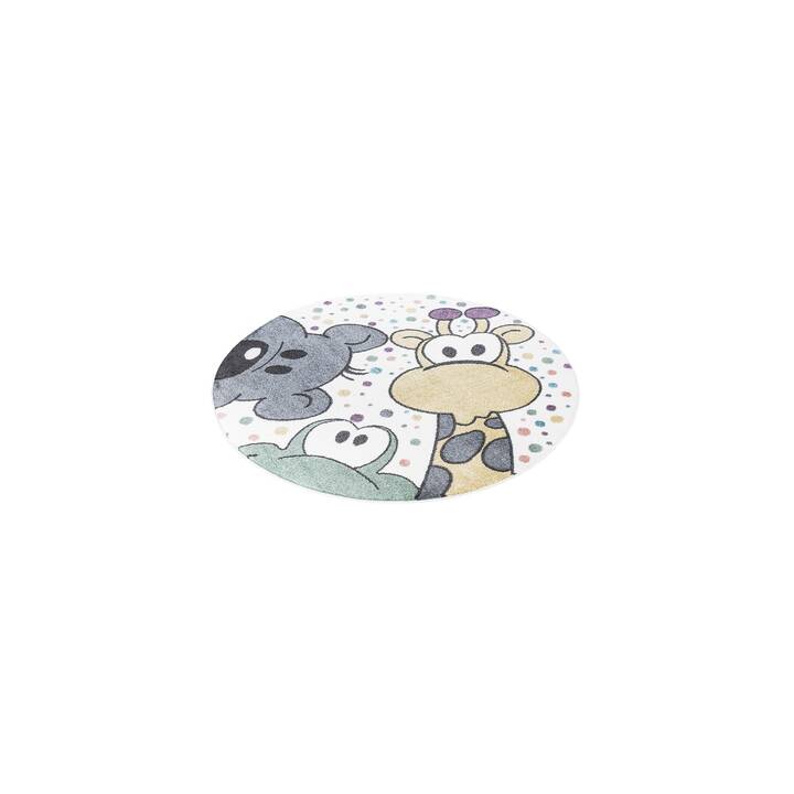 MYCARPET Tapis pour enfants Anime (Animal, 120 x 120 cm)