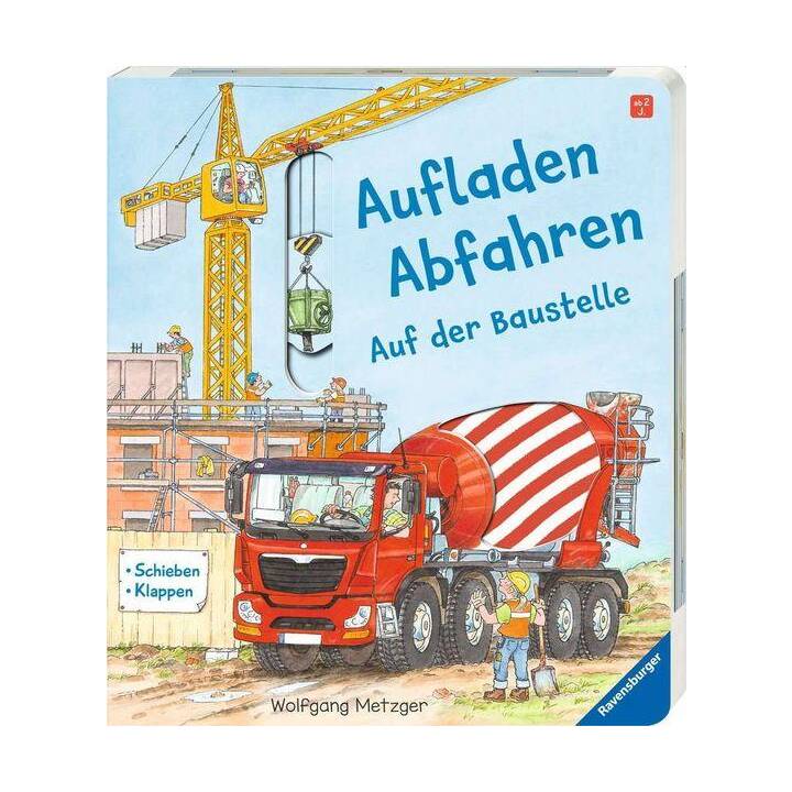 Aufladen - Abfahren. Auf der Baustelle