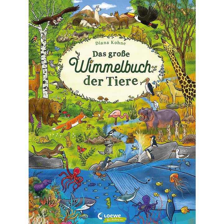 Das grosse Wimmelbuch der Tiere. Suchbuch mit vielen Wimmelbildern für Kinder ab 2 Jahre