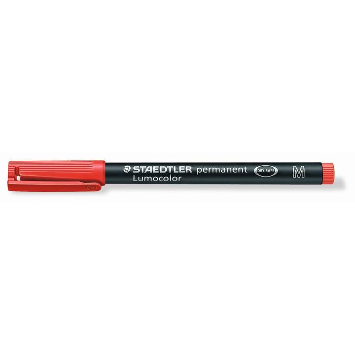 STAEDTLER Permanent Marker Lumocolor 317 M (Rot, 1 Stück)