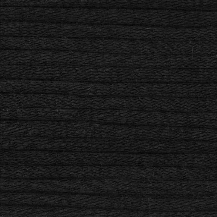 RICO DESIGN Wolle Fashion Jersey (50 g, Schwarz)