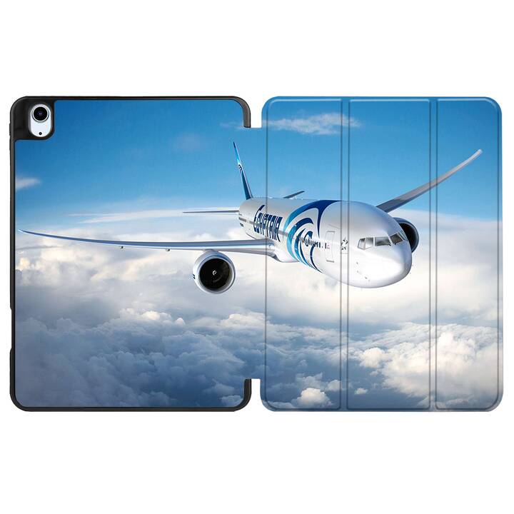 EG coque pour iPad Air 10.9" (2022) 5e génération - bleu - avion