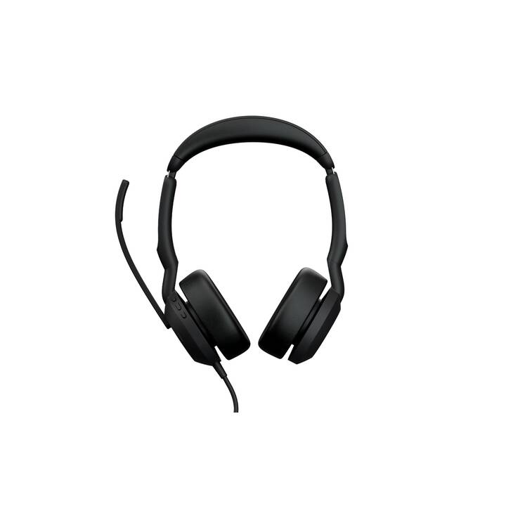 JABRA Office Headset Evolve2 50 Duo MS (On-Ear, Kabel und Kabellos, Schwarz)